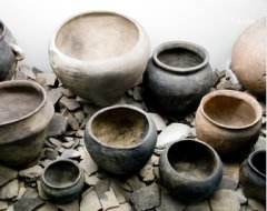 Keramikgefässe aus der Wikingersiedlung Haithabu